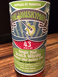 THE WHISKYMAN TOMINTOUL 1969-2012 43y ［ WHISKY SCOTCH SINGLEMALT ]
