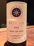 1993 Sassicaia Tenuta San Guido