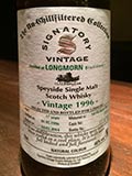 SIGNATORY The Un-Chillfiltered Collection LONGMORN 1996-17y SHERRY BUTT for LIMBURG WHISKY FAIR」